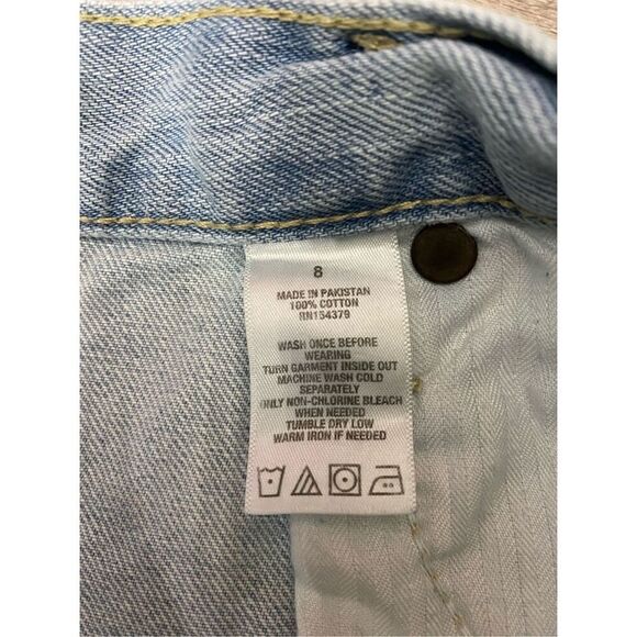 Aeropostale Aero Cheeky Jean Shorts Size 8 - Picture 3 of 5